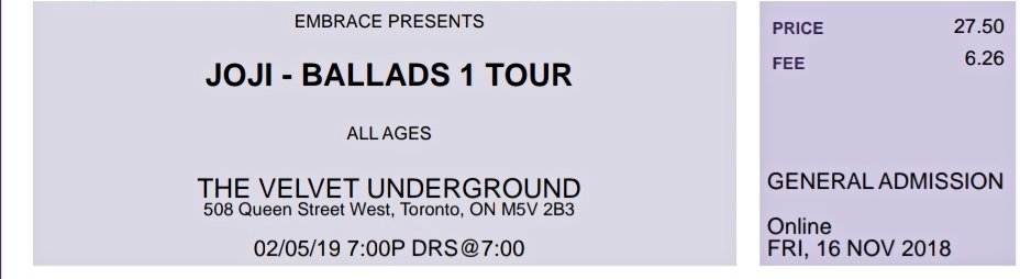 coolliketurtle's tweet photo. Bruh why are Joji floor tickets over $200 now. They used to be like these https://t.co/K3HTyJmAIB