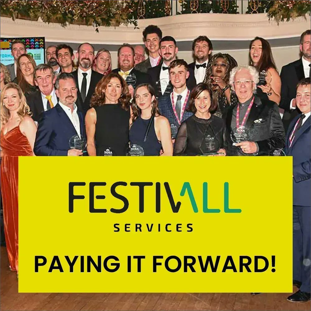 FestivAll leading by example, paying it forward! <a href="/FestivallServ/">Festivall Services</a>  🙌 We're thrilled to have them on board this year. It's truly inspiring to see our sponsors supporting categories in which they have achieved success. Why not become a sponsor today!  buff.ly/3JtNp5l  🔥 🔥