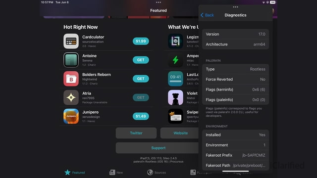 Palera1n Team Announces Successful Jailbreak of iPadOS 17 Beta... iClarified.com/90860