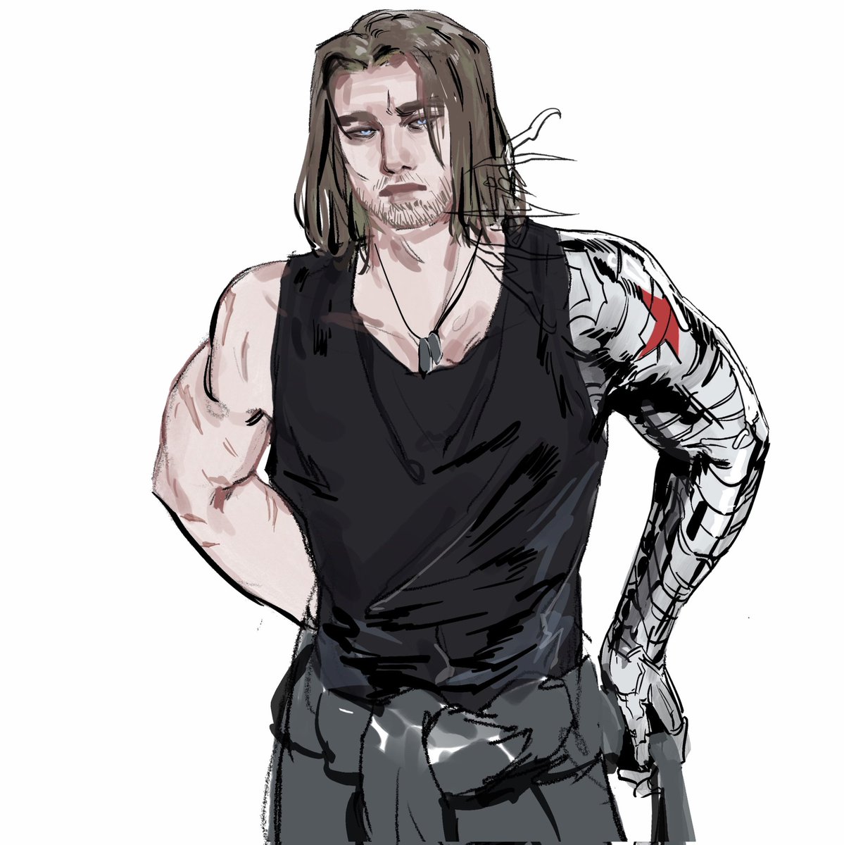 I want to see him with his long hair in #thunderbolts 
#wintersoldier #bucky #buckybarnes #SebastianStan #mcu