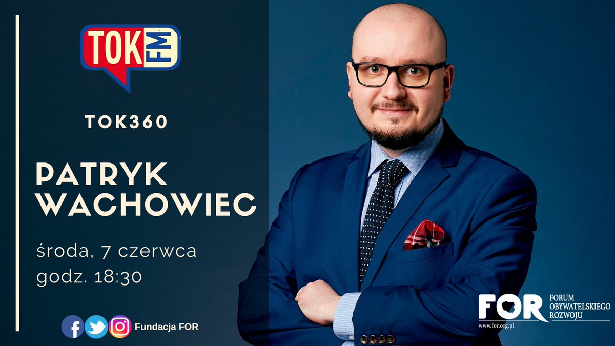 FundacjaFOR's tweet photo. #FORwmediach

⌚Dziś o 18:30 analityk prawny FOR @Patryk_1234567 pojawi się w @Radio_TOK_FM 📻
⚖️ Tematem programu będzie Trybunał Konstytucyjny. https://t.co/iECWFqrmlb