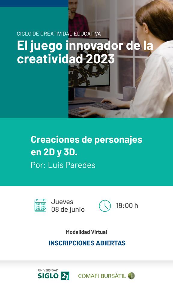 debora_brocca's tweet photo. 📢 *Tercer encuento* Ciclo de creatividad educativa‼
Súmate al taller de historias divergentes, dónde exploraremos otra manera de narrar y su potencialidades educativas.
📆 Jueves 8 de junio 🕖 19:00hs
🧑🏻‍💻 Vía zoom Inscripcion: https://t.co/nwY0vwJfAE https://t.co/EzV0lgkCvr