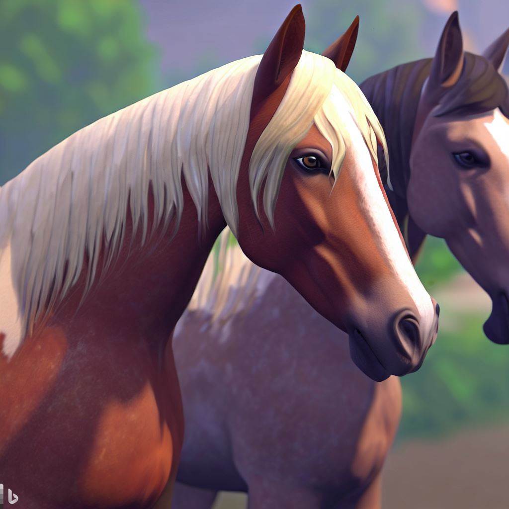 noobooplays's tweet photo. I asked an AI what the new horse pack for #TheSims4 will look like. What do you think? 🐎 #thesims4horseranch https://t.co/sSezh5FyRe