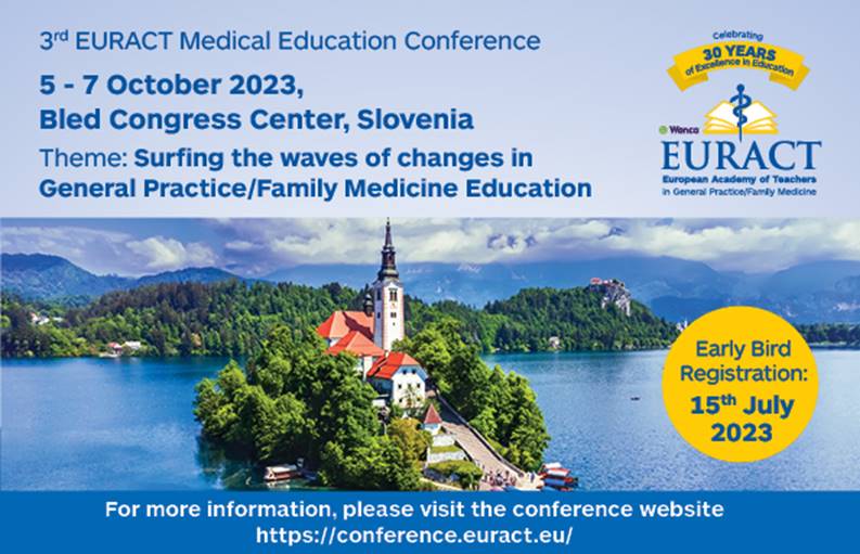Excellent news for researchers and doctors in training! the abstract submission deadline for @EURACT2023 educational conference #surfingthewavesofchange has been extended! see details on the website conference.euract.eu/page/home