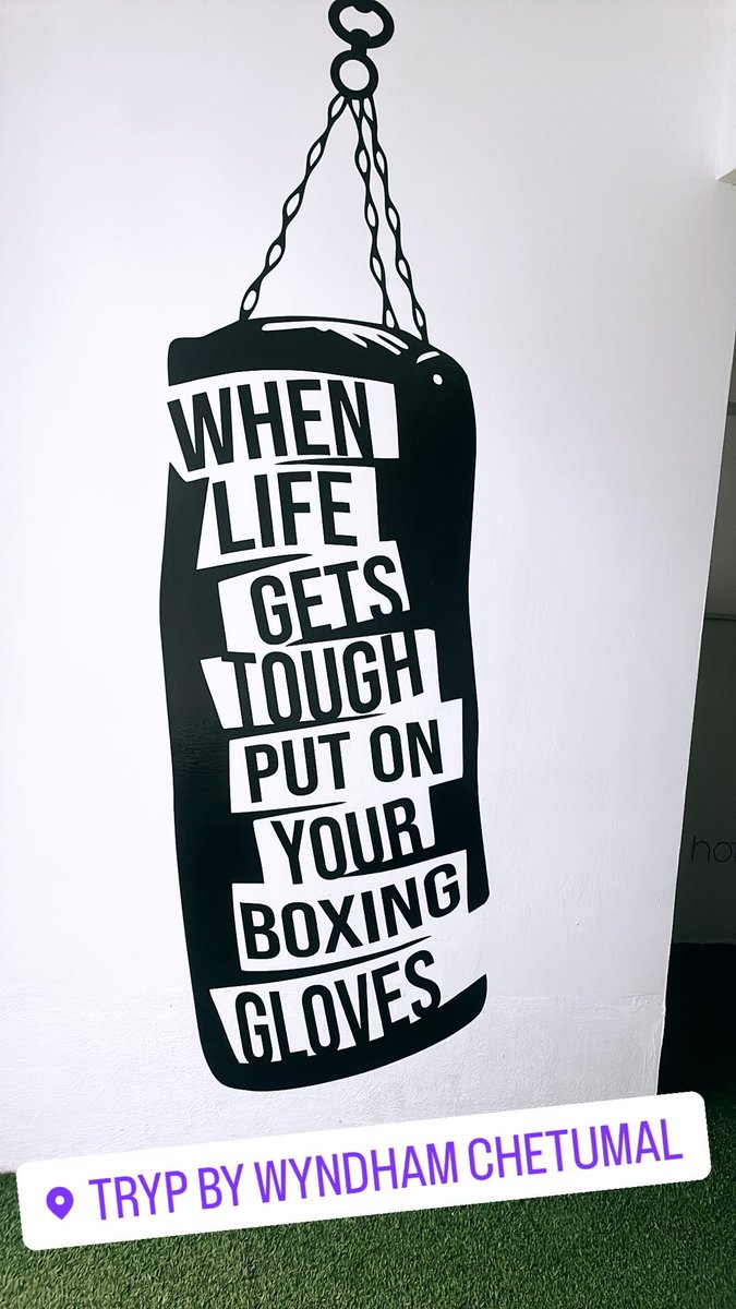 deborahAngulo's tweet image. Ponte los guantes y sigue !!! #miércoles #mitaddesemana #Chetumal #Wyndhamhotel #Training #caribemexicano #QuintanaRoo #Mexico