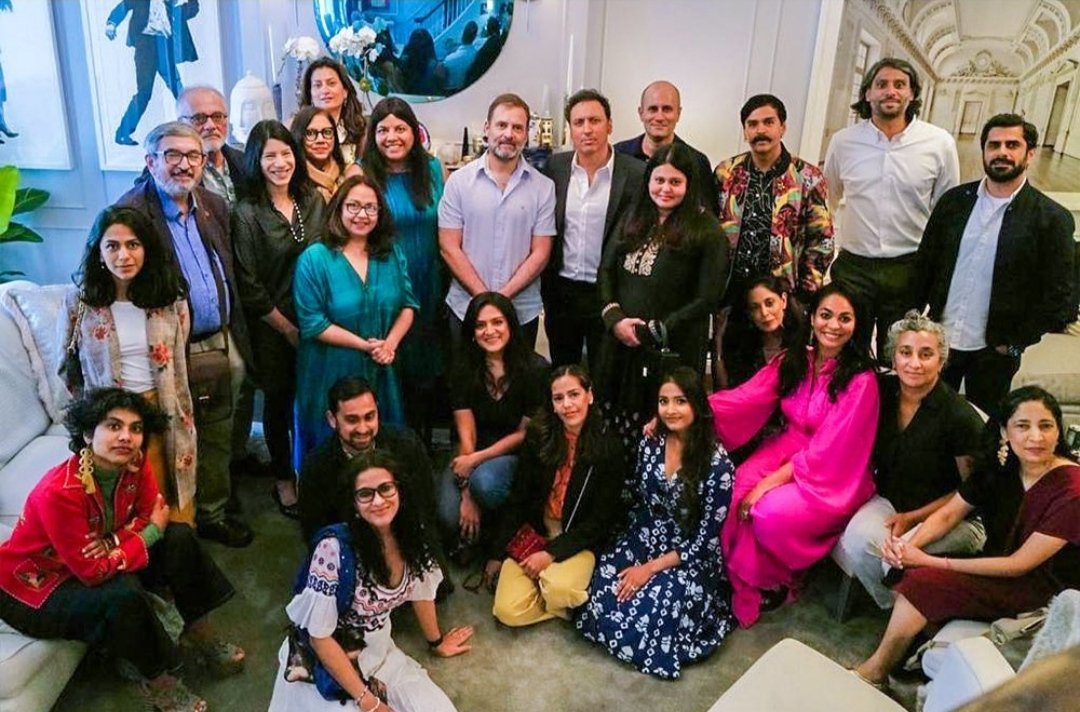 'Had an incredible brunch in NewYork recently with IndianAmerican filmmakers,writers,painters, musicians,fashion designers&artists
It was joy to connect with these talented individuals who made their mark on the world stage. Intense& humorous,this interaction had been a delight'