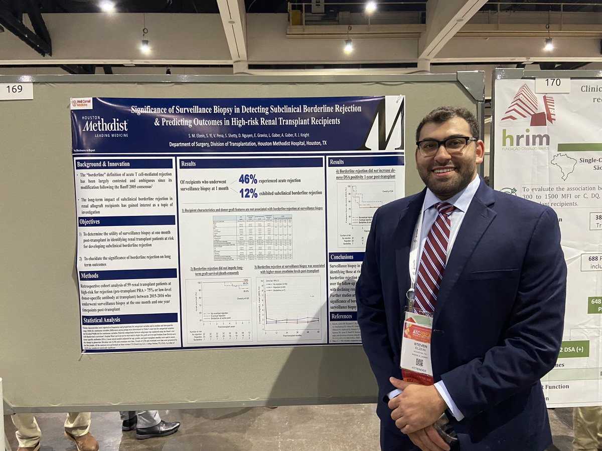 So proud of Steven Elzein for his poster presentation <a href="/ATCMeeting/">AmericanTransplantCongress</a> 2023. Strong work! <a href="/ASTSChimera/">ASTS</a> <a href="/HMethodistGME/">Houston Methodist Residency & Fellowship Programs</a> @
