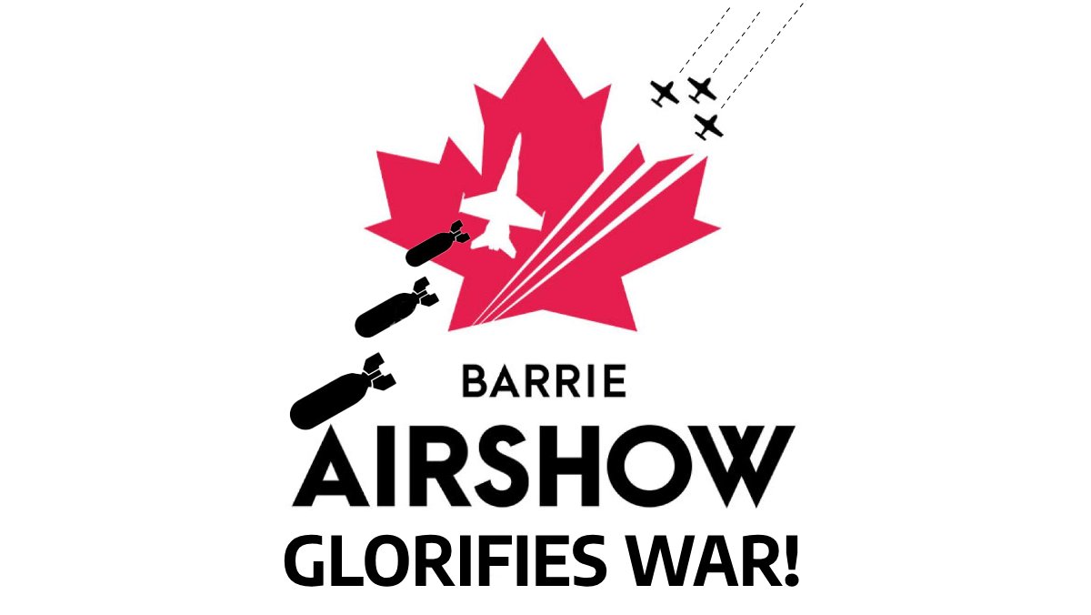 Don't look up this weekend if you prefer peace to propaganda. #Barrie