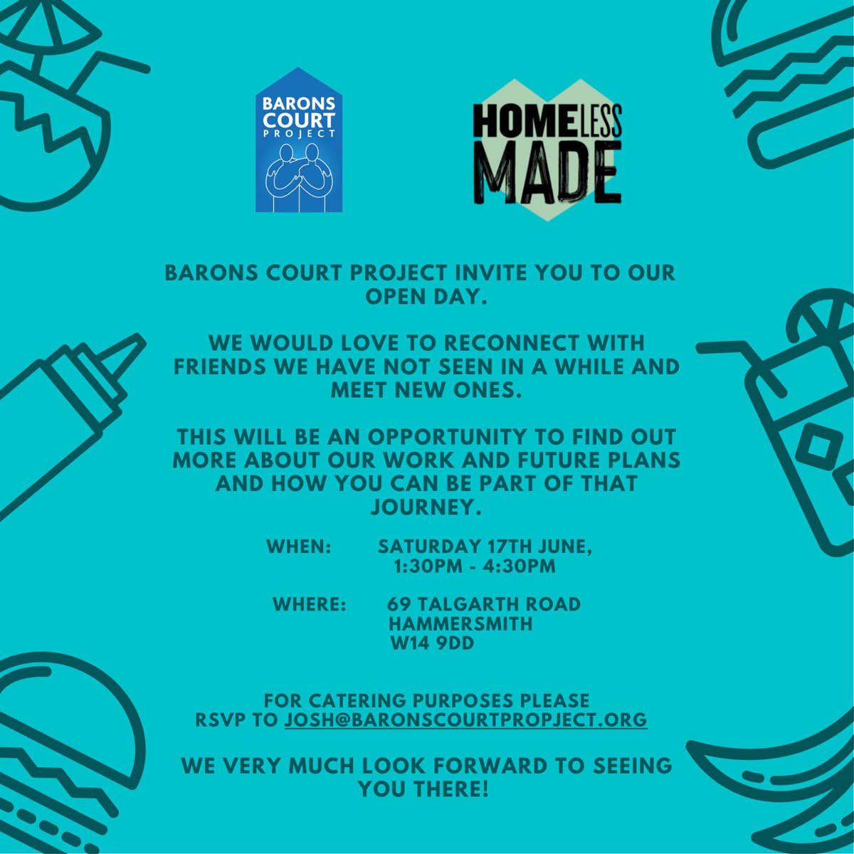 We would love you to come to our open day, please let us know if you can make it.