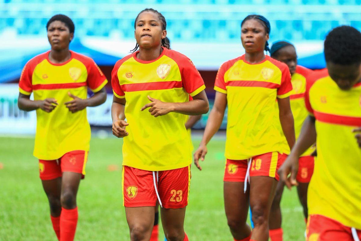 TheNWFL's tweet photo. ✅PRE-MATCH WARM UP!
@ConfluenceQueen Queens vs Edo Queens
#NWFL23| #NWFLPremiershipSuper6| #CONEDO https://t.co/eF0j2F3ZPg
