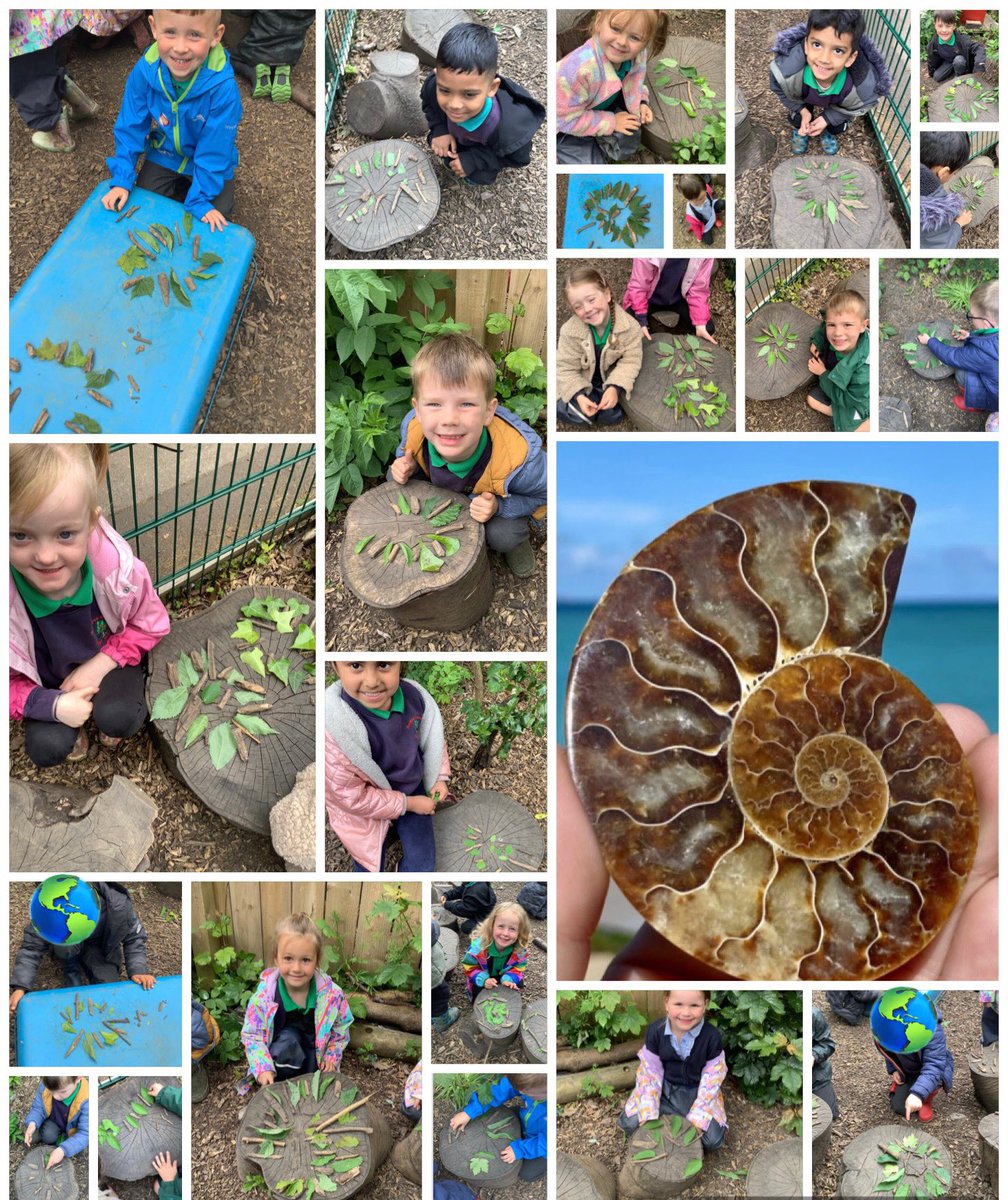Today, reception had lots of fun making ammonites using nature’s treasure as part of their topic. They did such a great job!