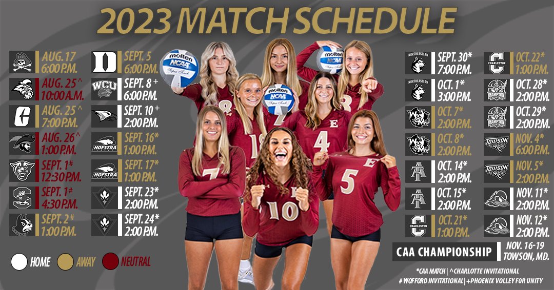 🚨𝟐𝟎𝟐𝟑 𝐒𝐜𝐡𝐞𝐝𝐮𝐥𝐞🚨

Our 2023 schedule is here! Can't wait to see everyone at Schar Center.

📆: bit.ly/3MMEGeE
📰: bit.ly/3oNV8DJ
#PhoenixRising #ElonVB