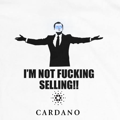 I'M NOT FUCKING SELLING!!! $ADA #CARDANO
Retweet if you agree.