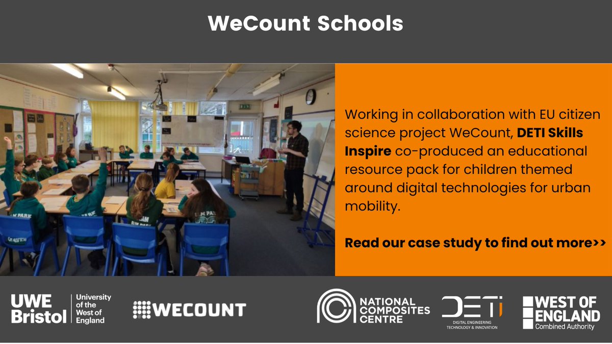 Digital Engineering Technology & Innovation (DETI) (@digitaldeti) on Twitter photo 👩🏫Through the DETI Skills Inspire programme <a href="/UWEBristol/">UWE Bristol</a> has collaborated with the EU citizen science project, <a href="/WecountH/">WeCount-H2020</a> to create educational resources covering maths, computing, science, and engineering.
💡Find out more here: bit.ly/42MKX0V
#digital #engineering 👩🏫Through the DETI Skills Inspire programme <a href="/UWEBristol/">UWE Bristol</a> has collaborated with the EU citizen science project, <a href="/WecountH/">WeCount-H2020</a> to create educational resources covering maths, computing, science, and engineering.
💡Find out more here: bit.ly/42MKX0V
#digital #engineering