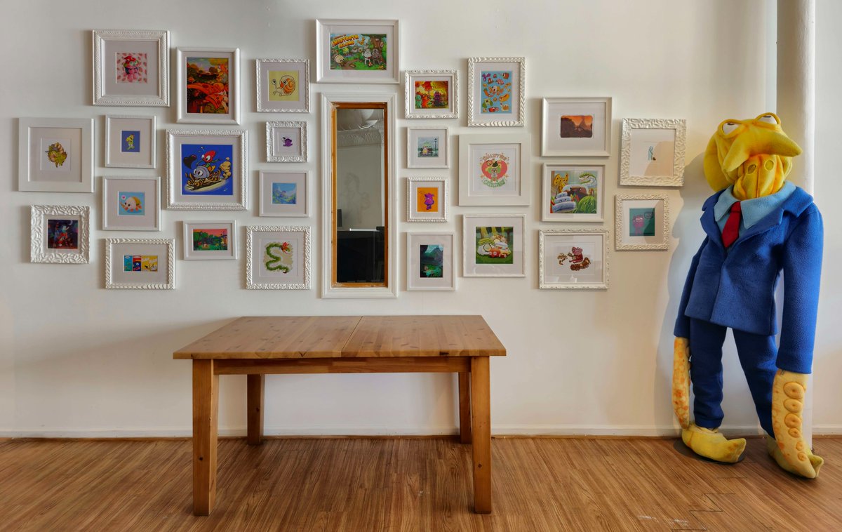 We reached out to some of our fave fan artists to ask if we could make prints of their work to hang up at Young Horses HQ. These are the rad results! Thanks so much <a href="/HernyEd/">herny</a> <a href="/desmormos/">desmormos 🌵</a> <a href="/funkfizzles/">gallusgalluss.bsky.social 👍 yuppppppp</a> <a href="/AvonDelta/">Delta Claws🎩✨☂️</a> <a href="/chameleon_heart/">🐊Charlie🐊</a> <a href="/turboemmy/">emmy !! 💕</a> <a href="/ryrolie/">👍</a> flavorfalls <a href="/ninten_draw/">Ninten_Draw 🇦🇲🏳️‍⚧️</a> + more!🎨