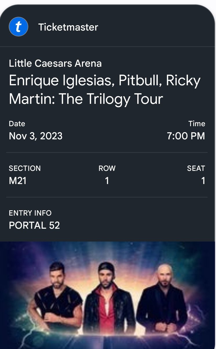 Your girl is going to go see the 3 most sexiest guys live!!!! 😍😍😍😍it's a dream come fucking true!!!! All thanks to babe @PuLVuRiSe
#presaletickets #enriqueiglesias #Pitbull #rickymartin #trilogytour #earlybirthdaypresent