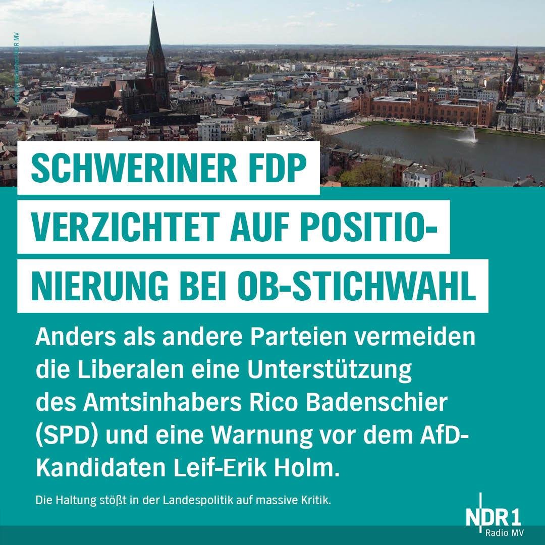 Mehr muss man über die FDP nicht mehr wissen. Sehr nahe der #noafd. #Schwerin #OBWahl