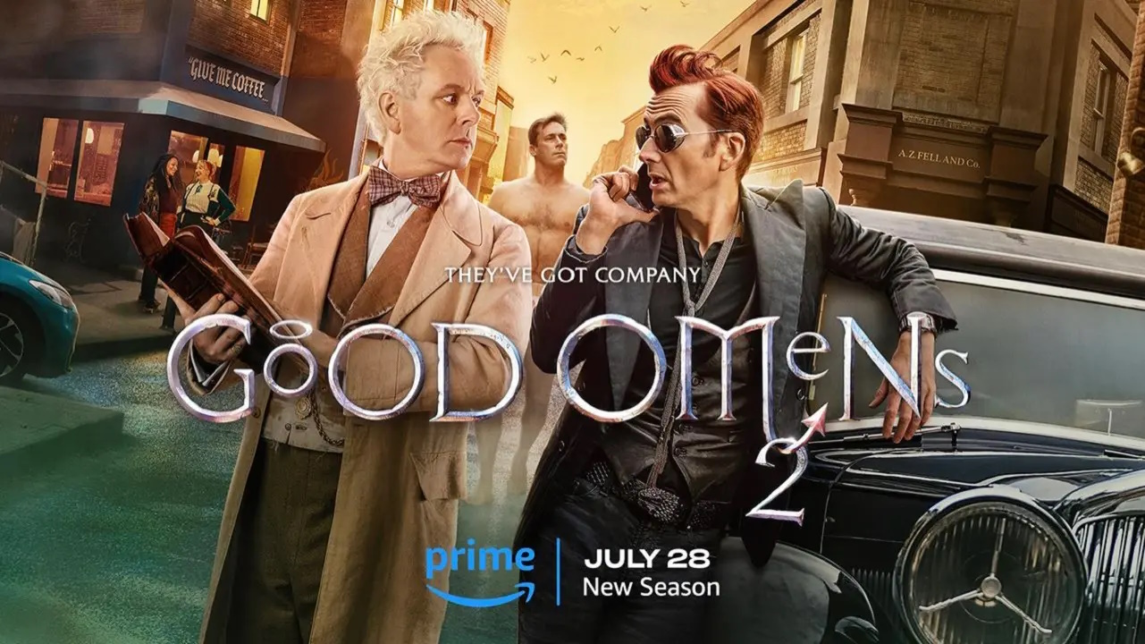 A new poster for the second series of Good Omens