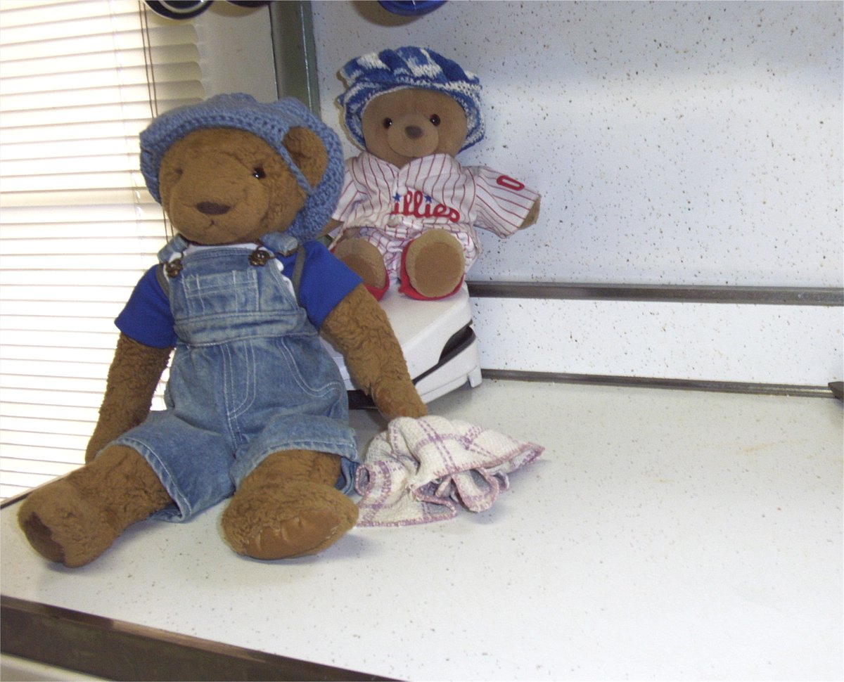 spauldingtbear's tweet photo. #RedFlag today, so we couldn't go out. We made cupcakes instead. And Mom made us clean up afterward.
#TeddyBearChores
#Itsatoughlife https://t.co/YN9rp8IaFu