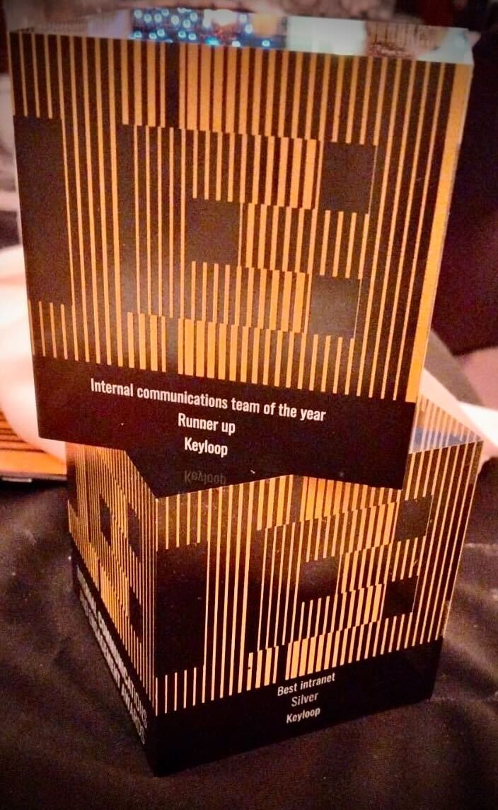 KeyloopAuto's tweet image. Last night our talented #InternalComms team attended @theICEAwards, where we were shortlisted in two categories: ‘Best Intranet’ for our partnership with @workvivo &amp;amp; ‘Internal Communications Team of the Year’.

We’re delighted to announce that we won silver in both categories!