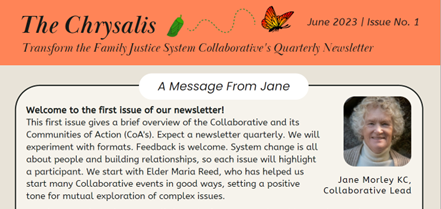 Check out the TFJS Collaborative's newsletter: transformfamilyjusticebc.ca/news/first-iss… #familyjustice #collaboration