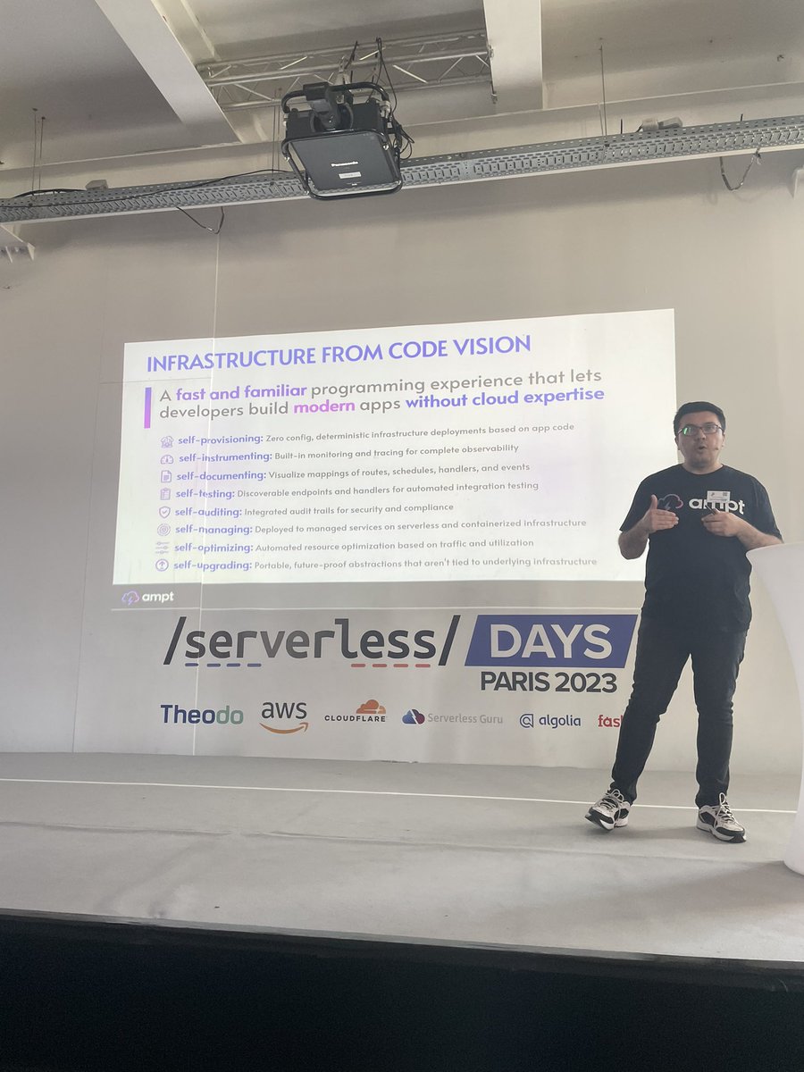 Luke Hedger (@level_out) on Twitter photo Loved the talk from <a href="/emrahsamdan/">Emrah Samdan</a> <a href="/ServerlessParis/">ServerlessDays Paris</a> Infrastructure from code landscape is rapidly expanding. Super excited to try out <a href="/amptdev/">Ampt</a> to see how it can fit into our engineering workflow. The sort of thing that forces you to forget what you know and embrace the potential! Loved the talk from <a href="/emrahsamdan/">Emrah Samdan</a> <a href="/ServerlessParis/">ServerlessDays Paris</a> Infrastructure from code landscape is rapidly expanding. Super excited to try out <a href="/amptdev/">Ampt</a> to see how it can fit into our engineering workflow. The sort of thing that forces you to forget what you know and embrace the potential!