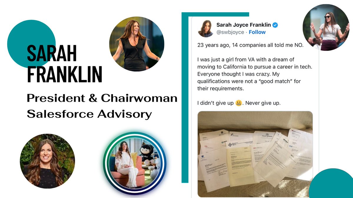 🎉 Congratulations to <a href="/swbjoyce/">Sarah Joyce Franklin</a> Sarah Franklin on her promotion to President &amp; Chairwoman of Salesforce Advisory! Her words inspire us: "I'm driven by the women that paved a path for me and all of the women I hope to open doors for." Sarah, your dedication is truly remarkable.