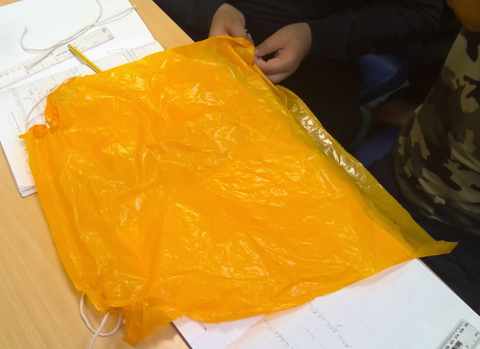 Y5 have been investigating how gravity and air resistance works by making parachutes.