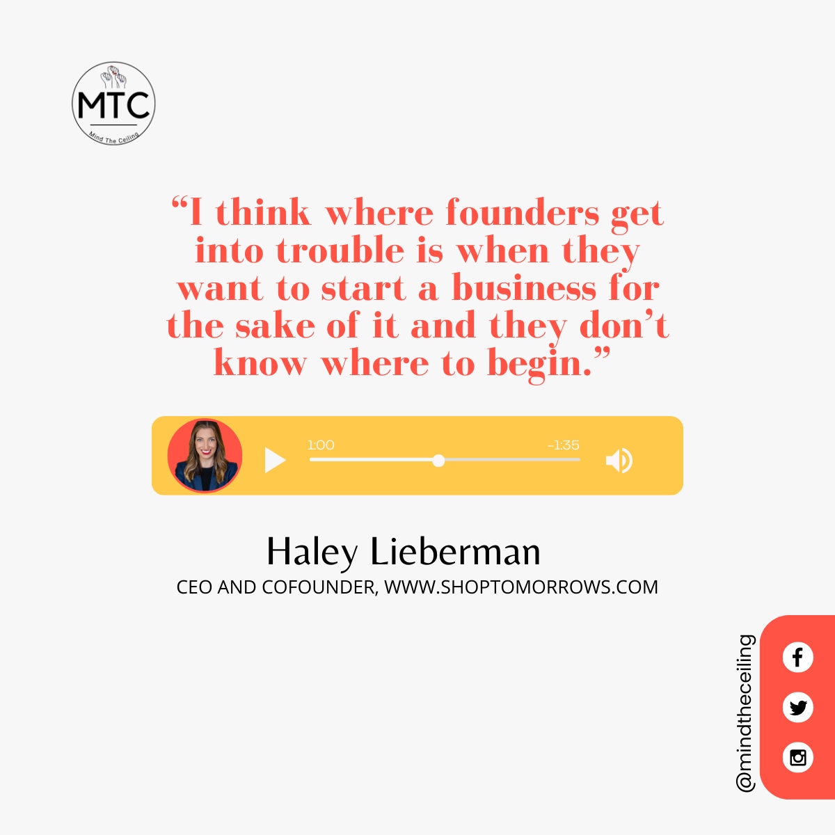 Why Your Passion is a Business Unicorn? 👇🏻

Watch/Listen to this episode:

Youtube: youtube.com/watch?v=YIooyw…

Spotify: open.spotify.com/episode/4rNKcj…

Apple: podcasts.apple.com/us/podcast/why…

#MindTheCeiling #MTC #WomenWhoWork #LeadershipPodcast #Inspo #WomxnsLeadership #WorkLifeBalance ⁠