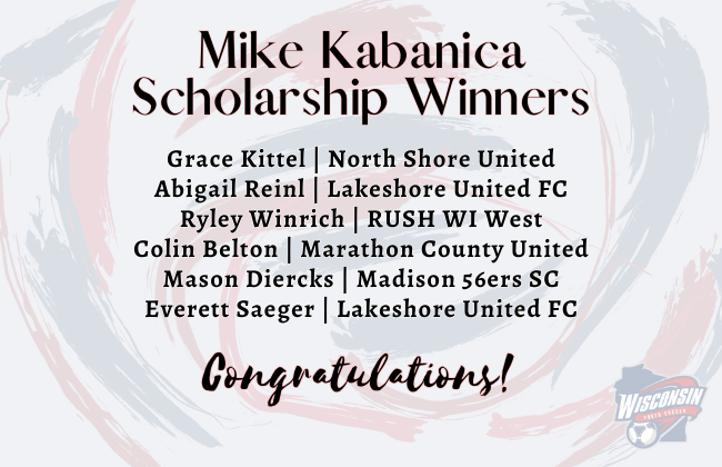 WIYouthSoccer's tweet photo. Announcing the 2023 Mike Kabanica Scholarship Recipients! It was a strong group, but these individuals showed exceptional dedication to soccer &amp; their communities. Congratulations &amp; best of luck in the future ⚽️🤝🎓

#WIYouthSoccer @NSU_Soccer @mylufc @RushWIWest @Madison56ersSC https://t.co/sloCEfPOBN
