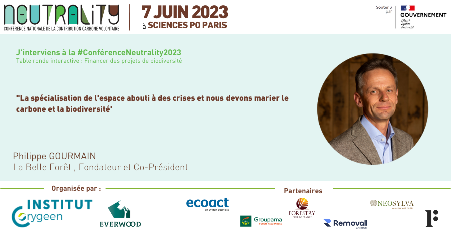 💡 Tous les projets de biodiversité séquestrent du carbone mais tous les projets de carbone n'ont pas un impact favorable sur la biodiversité.
Philippe Gourmain prend la parole
#ConférenceNeutrality2023 #TransitionEnergetique #CO2