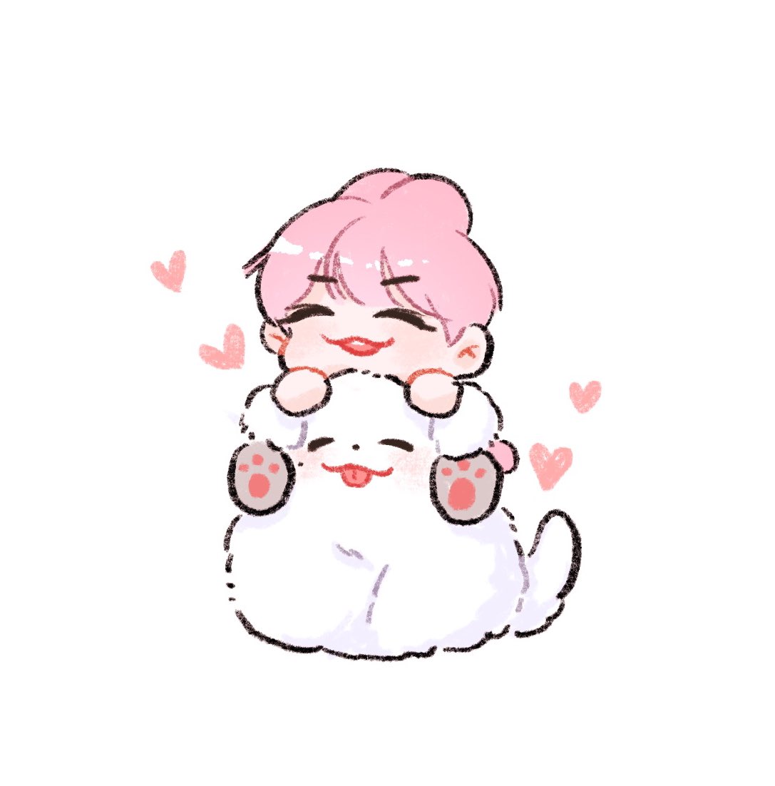 사모예드 키우기... 🐰🐶💕 #잼젠