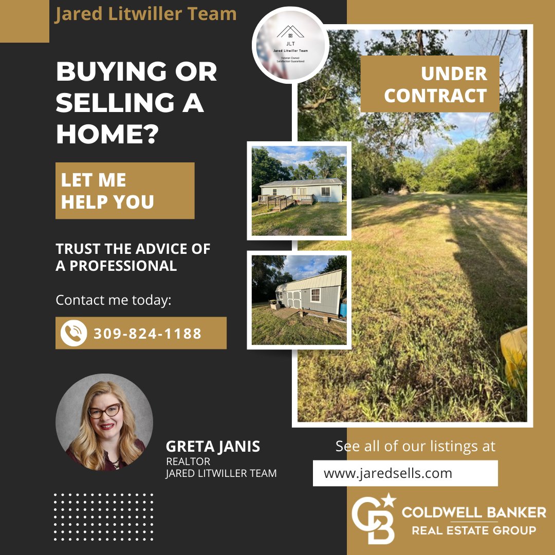 Want to sell your home? Looking for an experienced professional with expert knowledge of our area as well as excellent communication & negotiation skills? Contact Greta today! 309.824.1188
🌐 jaredsells.com
 #realestate #illinois #pekinillinois #pekinil #illinoisrealtor