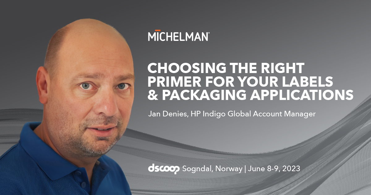 Heading to the <a href="/myDscoop/">Dscoop</a> summit in Sogndal, Norway? Be sure to attend Jan Denies’, HP Indigo Global Account Manager, session “Choosing the Right Primer for Your Labels and Packaging Applications” on Thursday, June 8 at 11:45 AM. We hope to see you there!