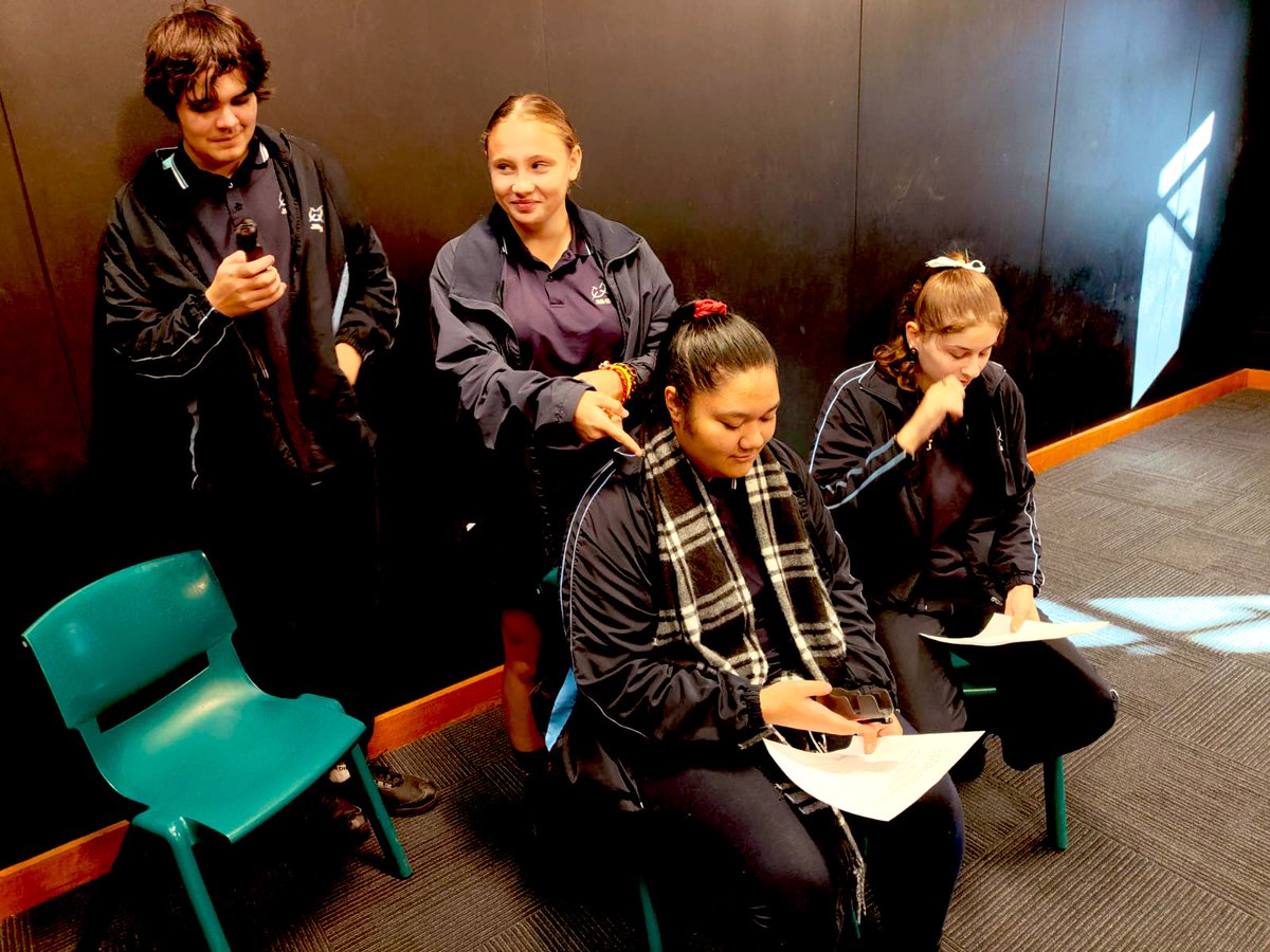 Stage5Curiosity's tweet photo. Curiosity Week @JamesMeehanHS day 3. Students are taking their knowledge, understanding &amp; skill to the next level, showing great engagement. Students are filming their movies, delivering crisis addresses &amp; experiencing how stressors &amp; mindfulness can impact on the body’s systems. https://t.co/wXYpefJ8DA