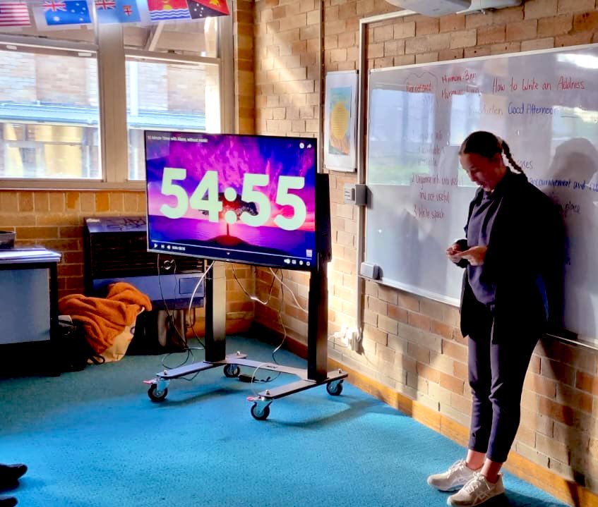 Stage5Curiosity's tweet photo. Curiosity Week @JamesMeehanHS day 3. Students are taking their knowledge, understanding &amp; skill to the next level, showing great engagement. Students are filming their movies, delivering crisis addresses &amp; experiencing how stressors &amp; mindfulness can impact on the body’s systems. https://t.co/wXYpefJ8DA