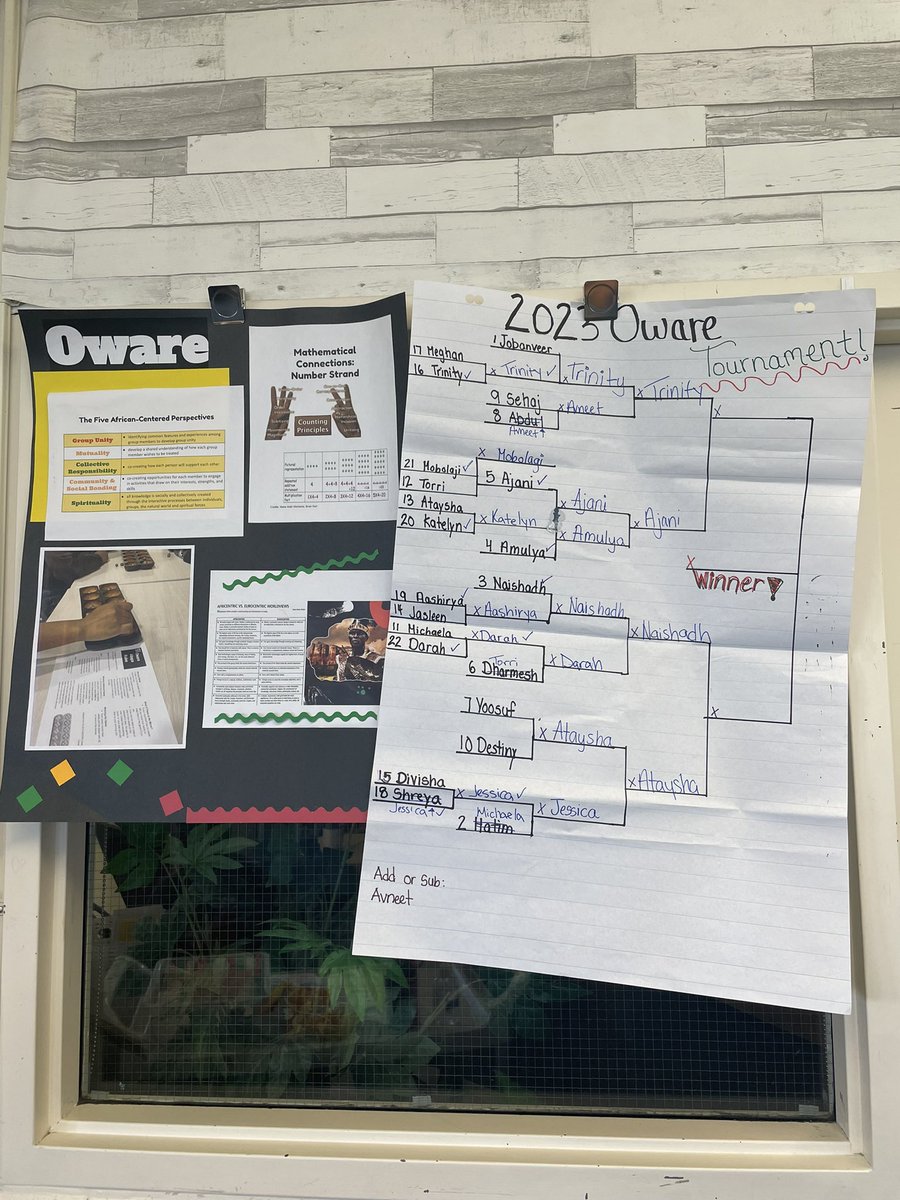TeacherChelly's tweet photo. Oware tournament in full swing @FletchersSrPS @PeelSchools https://t.co/xC8bx8USq9