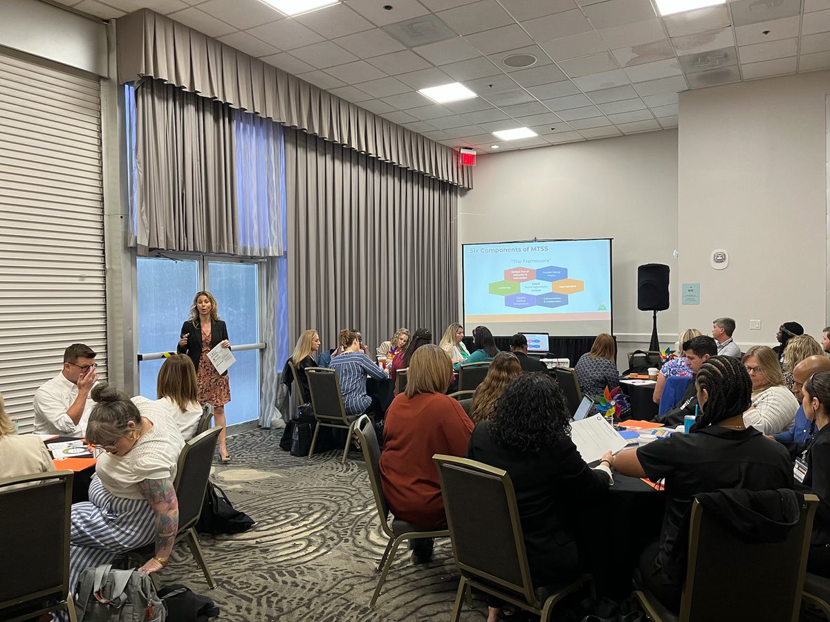 Our MTSS team did an amazing job connecting back to the purpose of learning as instructional leaders! Participants received critical content about the components of MTSS and were able to process together in teams to consider the application within buildings. #OCPSILI