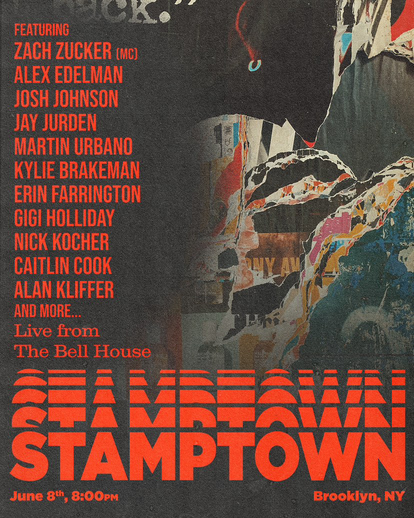 TONIGHT: @stamptown_ hosted by the bad boy of clown, @zach_zucker!

Featuring:
∙ @JoshJohnson
∙ @JayJurden
∙ @MartinUrbano
∙ @deadeyebrakeman
∙ @erinfarrington 
∙ @NickKocher
∙ @GiGiHolliday
∙ @thecaitlincook + More!

7:30 Doors ∙ 8PM Show
🎟: tinyurl.com/yjc9v7ne