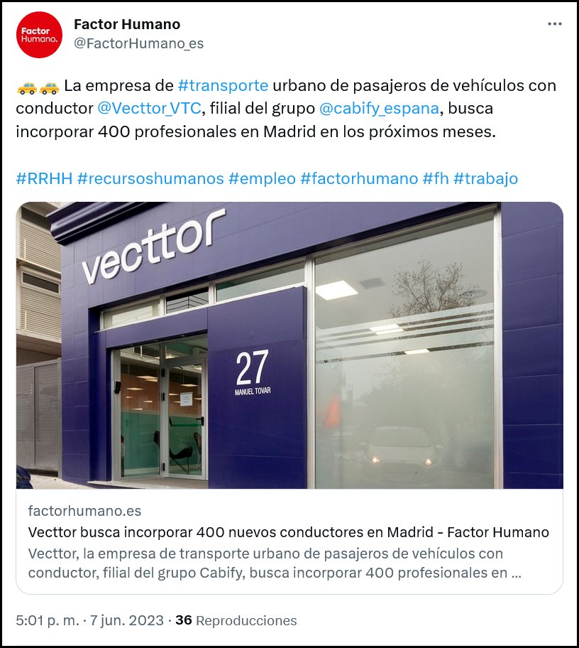 EnLuchaVTC's tweet photo. Pero... ¿Después pagará sus nóminas?... Porque a fecha de hoy, ya superado el límite del día 5, #Vecttor (#Cabify📴) tiene a conductores de #VTC sin cobrar 😏 

#RRHH #recursoshumanos #empleo #factorhumano #fh #trabajo #ViajaViajando #TuViajeEmpiezaHoy #TerrenosConquistados #timo https://t.co/wDFsWcG3FC