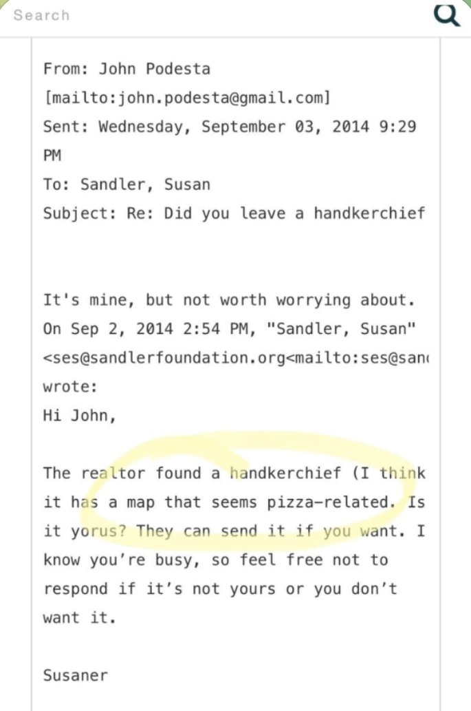 Today the Wall Street Journal reported that Instagram is harboring communities of pedophiles who use the map emoji (minor attracted person) and cheese pizza (child porn).

In 2016 Wikileaks released the Podesta emails, and found within them was this one.
Pizzagate is real. 🤢