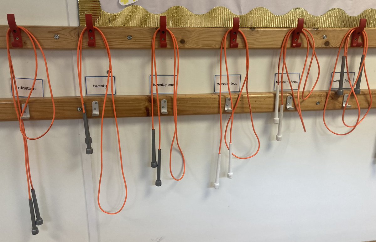 Dan_DTSM's tweet photo. We keep saying our concept allows you to put skipping at the forefront of your schools #Active60Minutes activities. Look at what @phoenixinfants in #Slough do! A rope on EVERY child’s peg … ready to take out to play #SkipEveryDay https://t.co/uyZlGP9HJh