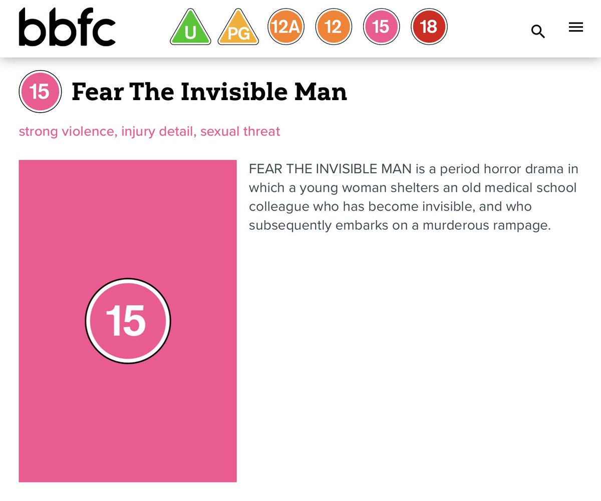 Our new film, Fear the Invisible Man, just got a 15 certificate from the BBFC. Was expecting a 12 so we must have spooked them! 🙈

#hgwells #filmproduction #bristol #vfx #filmmaking #theinvisibleman #victorian #period #mandmfilmproductions #hanoverpictures #101filmsinternational