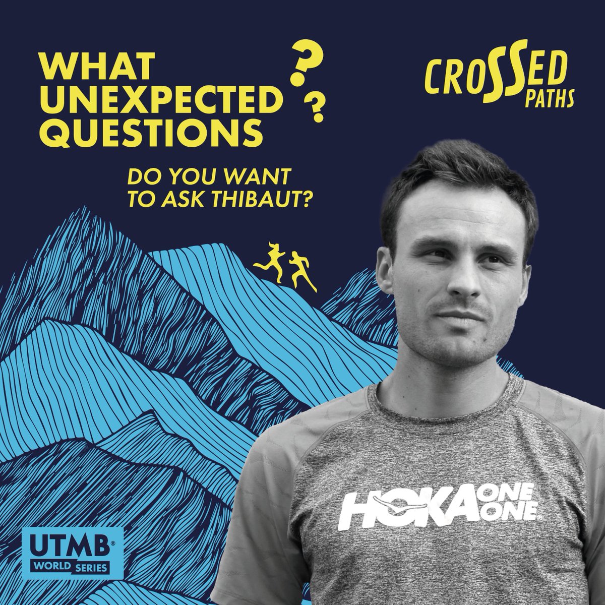 Drop your burning 🔥 questions in the comments below for our next interview with 🟩 CCC 2021 winner 🏆 Thibaut GARRIVIER (🇫🇷, 912 UTMB Index)

 🎧 Latest episode with @FerUltraTrail: utmb.world/news/crossed-p…

#CrossedPaths #Podcast 
#UTMBWorldSeries #MeetYourExtraordinary