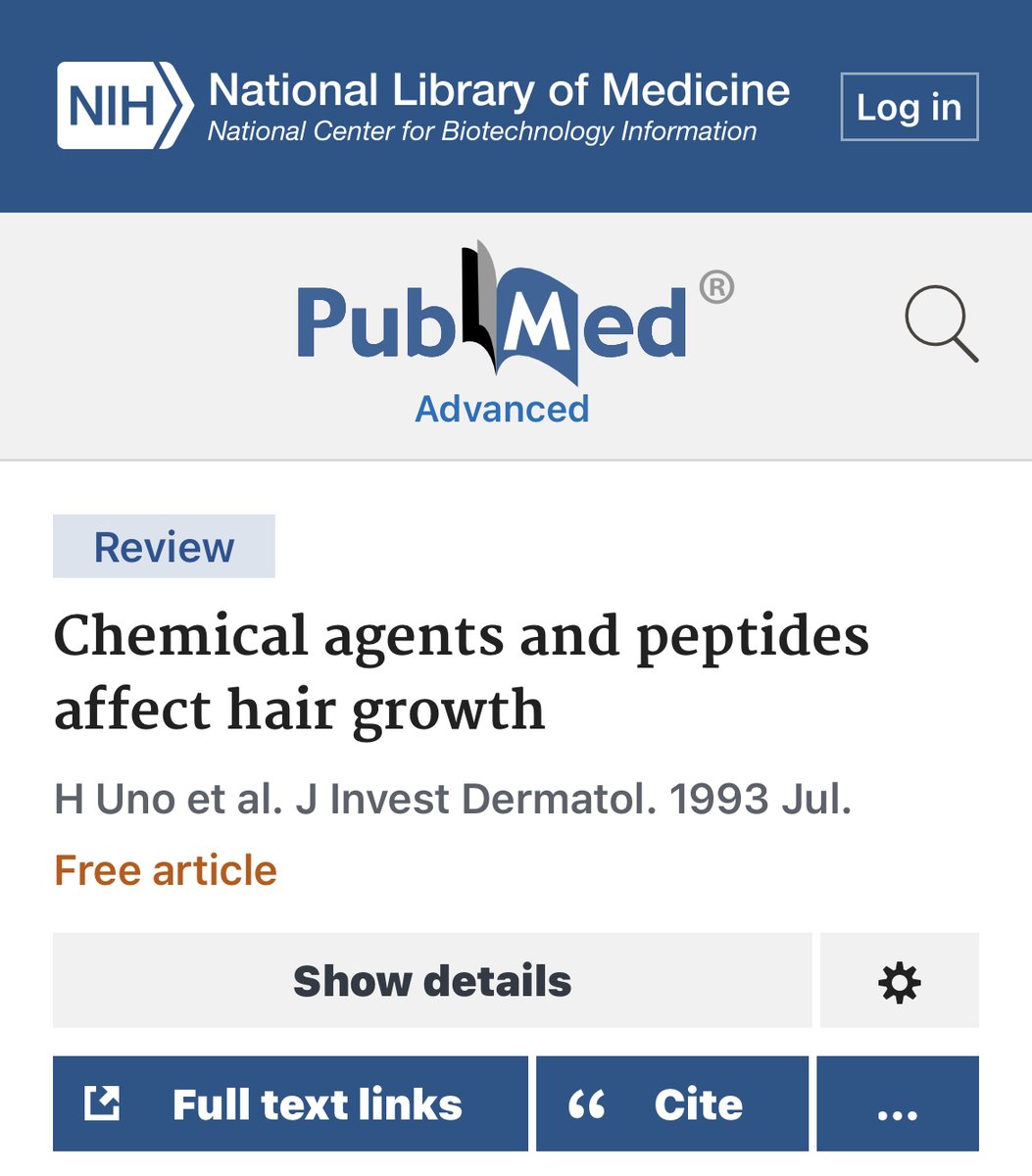 the potent hair regrowth therapeutic nobody is talking about?

GHK-cu aka copper peptide

- increases blood flow to hair follicles
- prevents hair follicles from shrinking
- enlarges hair follicles
- shown to be as effective as minoxidil

homage @jaycampbell