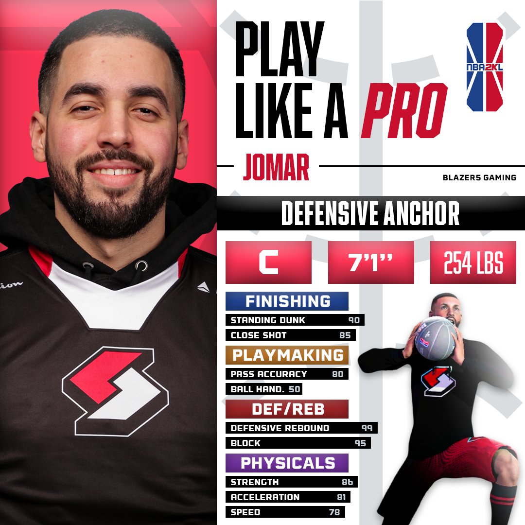 .@Jomar12_PR  protects the paint💪

Take a look at his build ahead of @blazer5gaming's matchup against @BucksGG tonight!

🕕: 6pm/et
💻: Twitch.tv/NBA2KLeague
