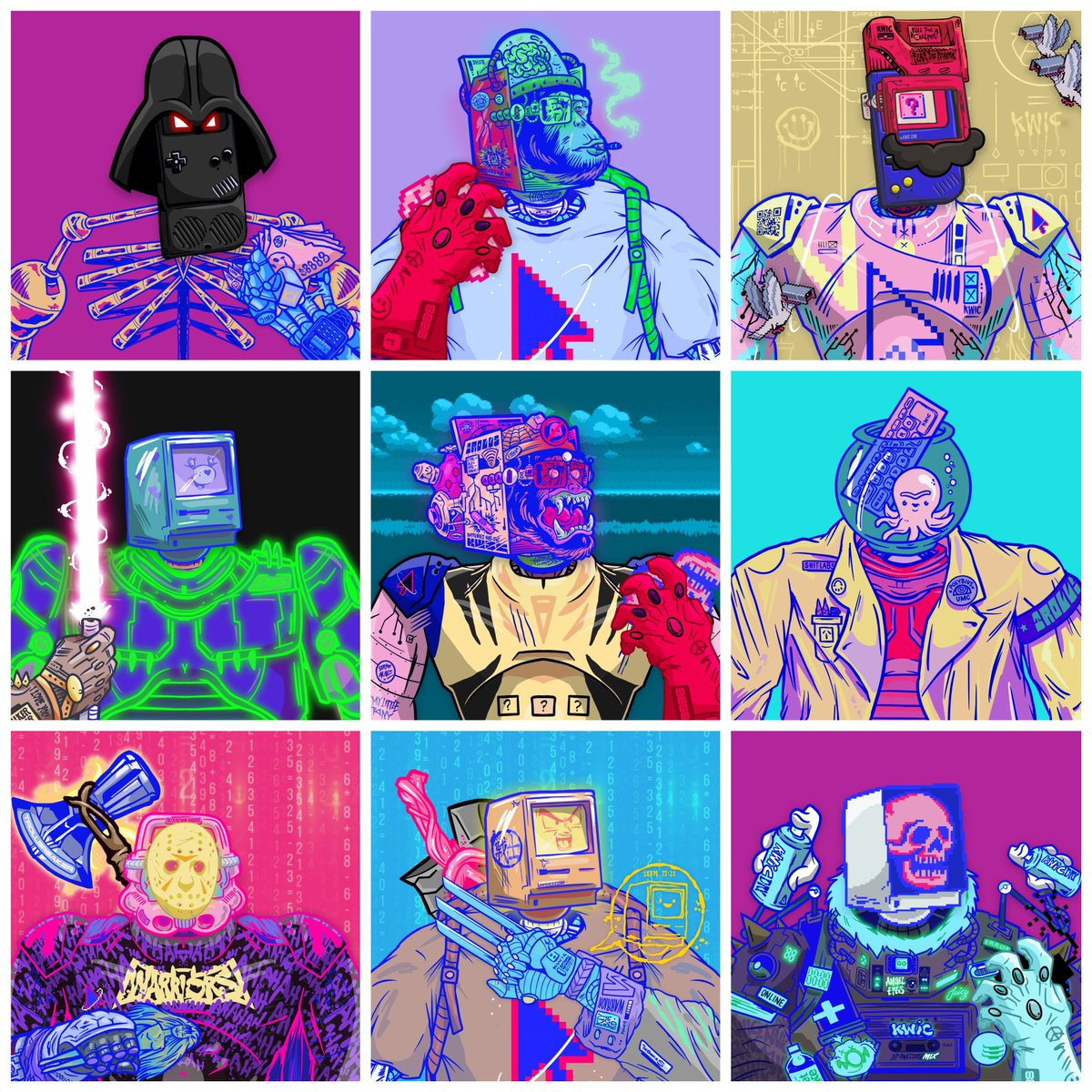 It's #WarriorWednesday! One thing I really love about <a href="/KeyboardWIC/">KWIC - Keyboard Warriors Internet Cafe</a> is every time I'm looking through the collection, I'm always finding new traits I didn't know existed lol. The art alone by <a href="/JESWRI/">JESWRI 🏴‍☠️</a> makes this project worth owning. Here are a few of my favorites that I own