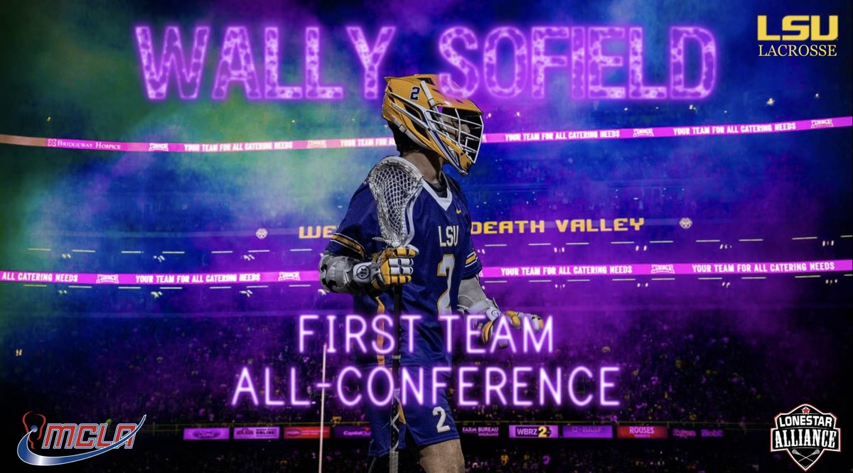 lsumenslacrosse's tweet photo. Congratulations to Wally Sofield and Ty Sams for being selected to the LSA All-Conference First Team!! #hold #that #tiger https://t.co/S9l9vD9KIh