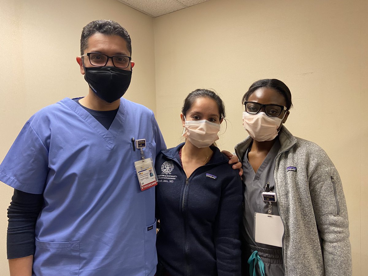 Soon to be graduating second year fellows on service together for the last time while first years fellows are away.  Throwback to last year when they were first years (second pic)