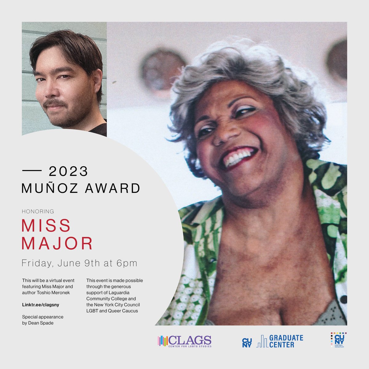 CLAGS honors Miss Major this Friday, online! Join us! eventbrite.com/e/638157294647